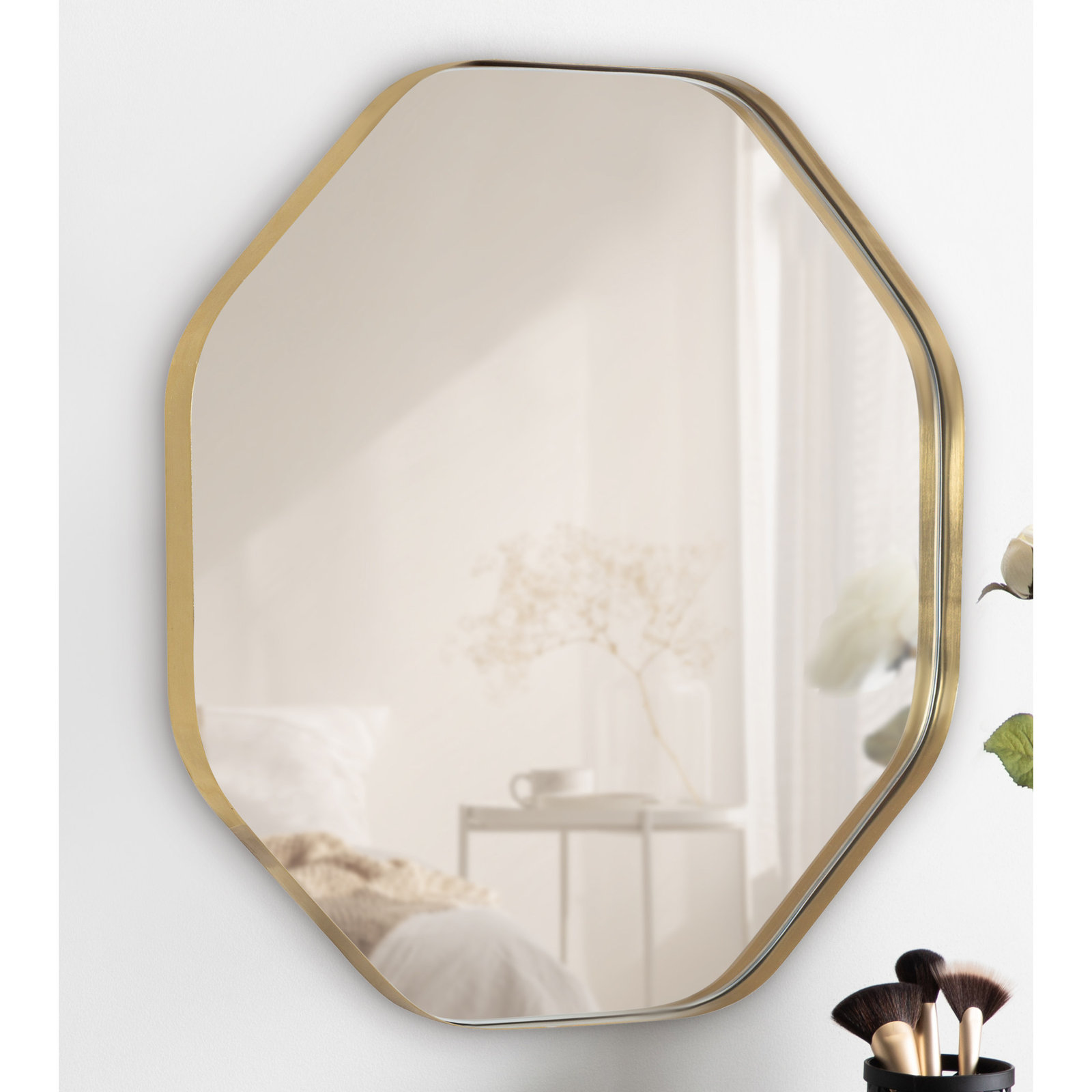 Minorca Metal Mirror, Gold
