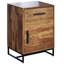 Adhvika 45cm W Iron Bedside Table