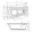 1350 mm W Acrylic Bath-490284064
