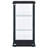 Callie Black Glass 3-Shelf Curio Cabinet