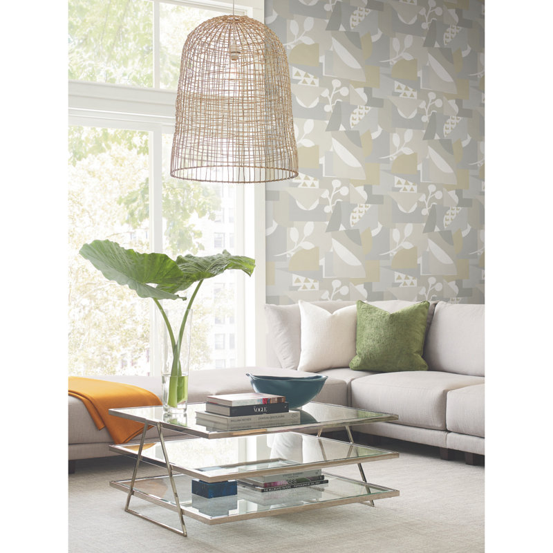 Geometric Wallpaper Roll, Neutral