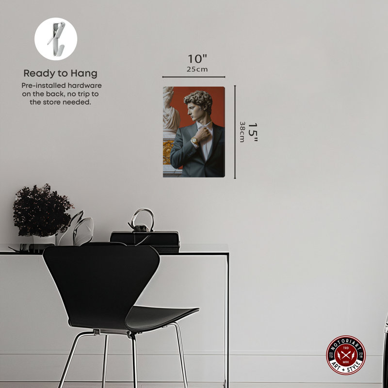 Notoriart Sculpture With Style, Toile tendue, H 45 po x l 30 po