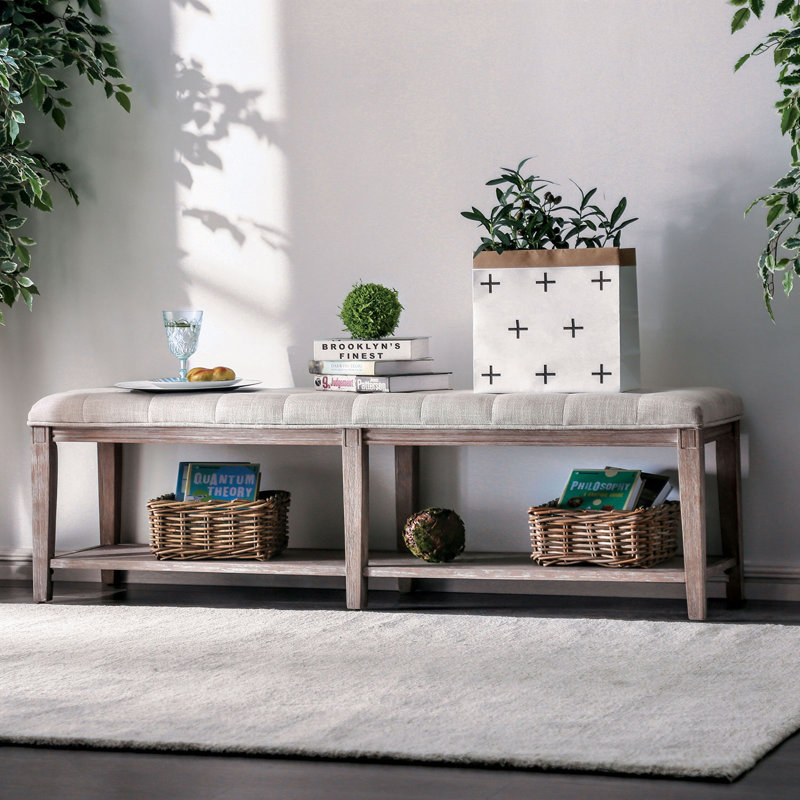 Banc l 58,6 po, beige