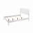 Queen Size White Finish Panel Bed