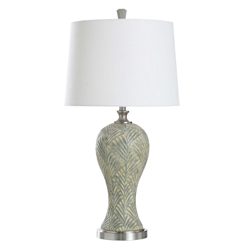 Lampe de table Poly - Bellevue - abat-jour blanc