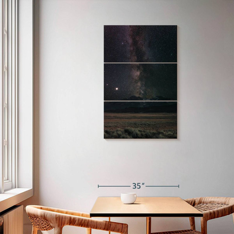 Oberle Milky Way In Sawtooth Mountains, 57" H x 36" W