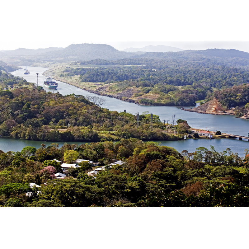 Panama Canal by Hstiver - Wrapped Canvas Print, 30cm H x 46cm W x 3.8cm D