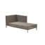 Connect Chaise Lounge Module Sofa Left - Taupe/Medium Blue