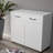 Two Door Side Table-White
