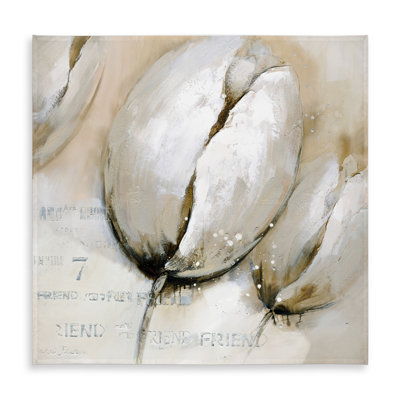 Beige Tulips Tablecloth | Indoor/Outdoor | Home Decor