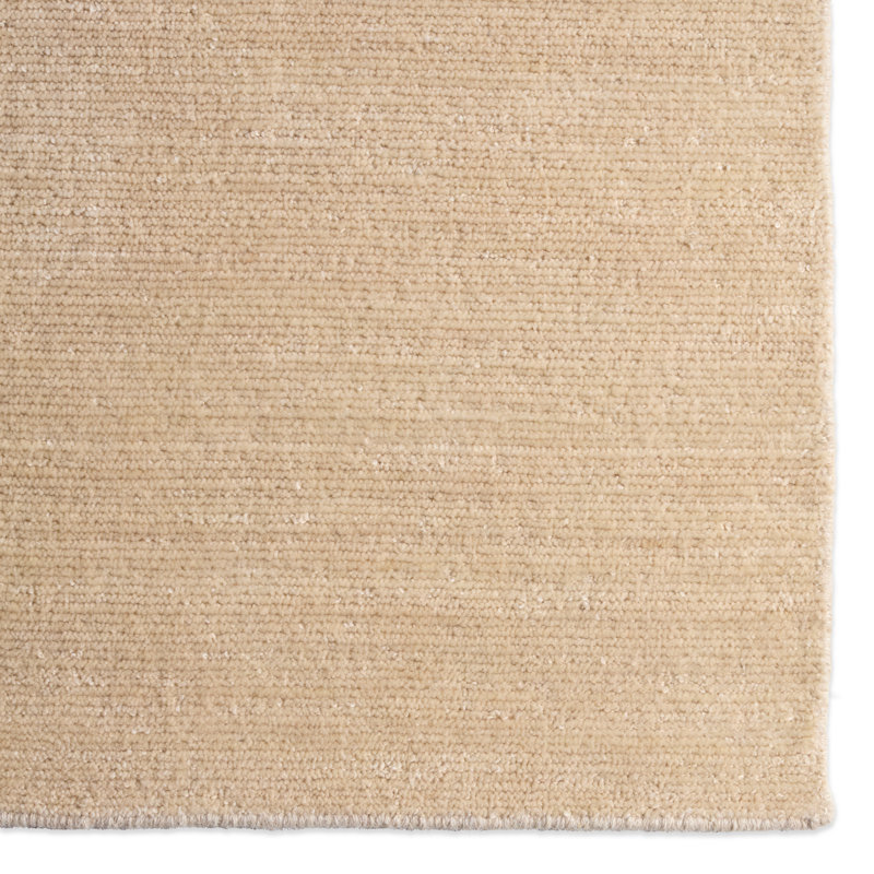 Nikolas Hand Woven Wool Area Rug, Ivory, Rectangle 108" x 144"