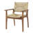 Mariner Modern Coastal Outdoor Dining Set With Round Acacia Wood Table And Wicker Chairs-123141048