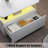 Modern Square Led Coffee Table With 2 Storage Drawers & Built-In Lighting-1452415611