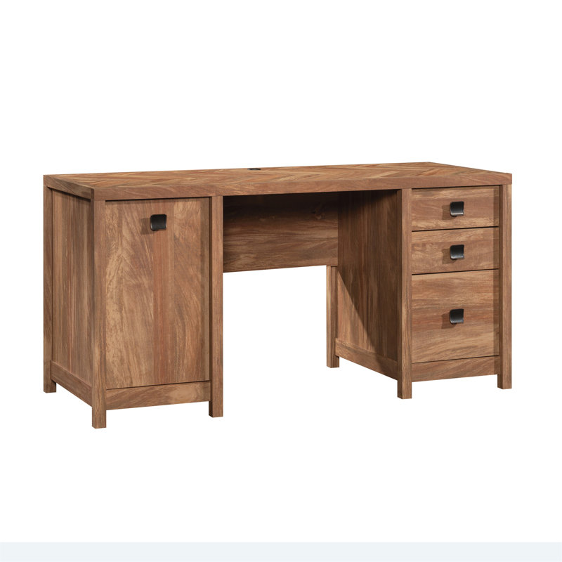 Bureau d'ordinateur industriel avec trois tiroirs spacieux (tabourets non inclus)