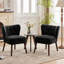 Chaise d'appoint moderne à oreilles, chaises d'appoint rembourrées capitonnées-133706370