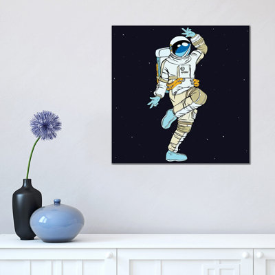 Dancing Astronaut by Art Mirano - Wrapped Canvas Print