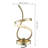 Golden Swirl 12W LED Table Lamp 16 in. - 3000K Warm Glow- Touch Dimming