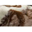 Tapis brun/blanc