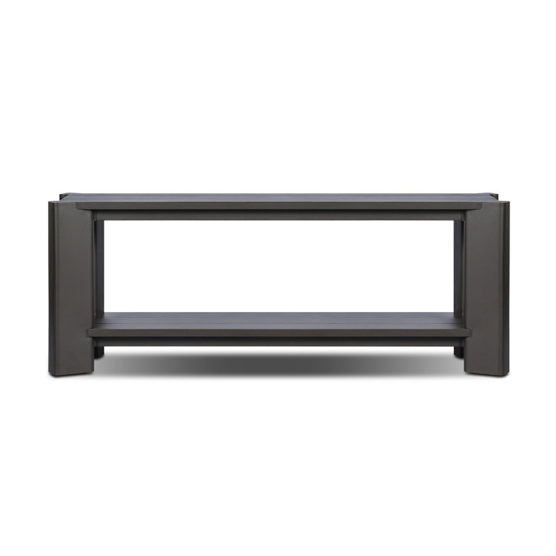 Manley Outdoor Metal Console Table-Bronze