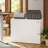 2 Drawer Mobile File Cabinet with Modern Chamfered Edge Design, for Letter, Legal, A4 Size, Under Desk Lateral File Cabinet, White
