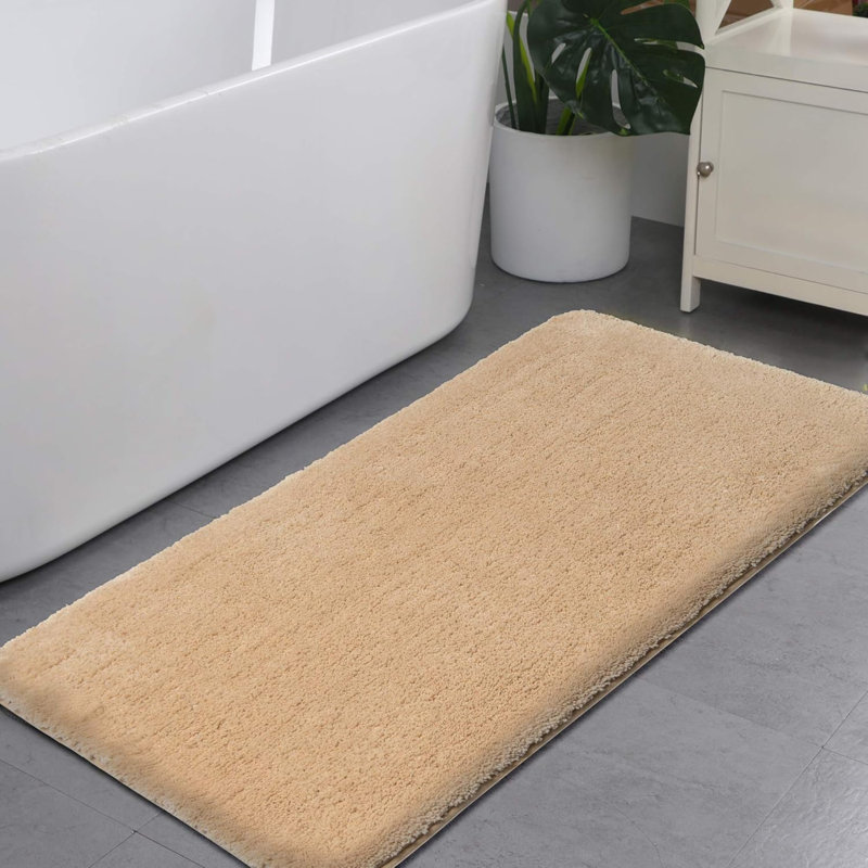 Rectangle Bath Mat, 70cm, Creme Beige, 120cm