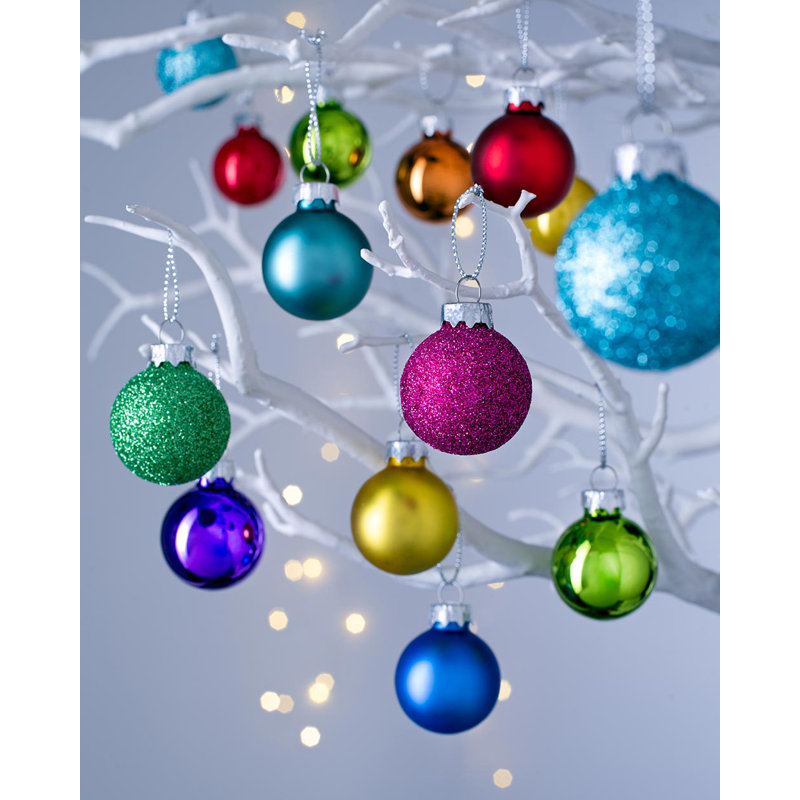 Luxury 19.8cm Solid Colour Glass Bauble