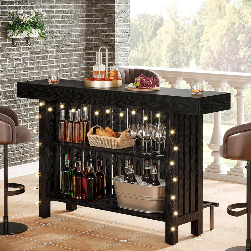 Unité de bar 63 po Modern Black
