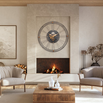 Gear Metal Wall Clock
