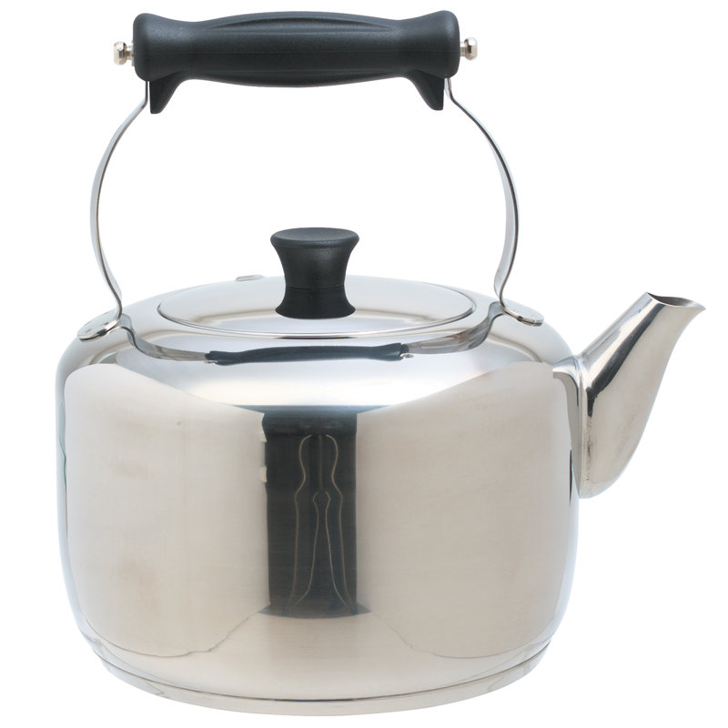 MasterClass Deluxe Stainless Steel Stovetop Tea Kettle, 1.76 Quart