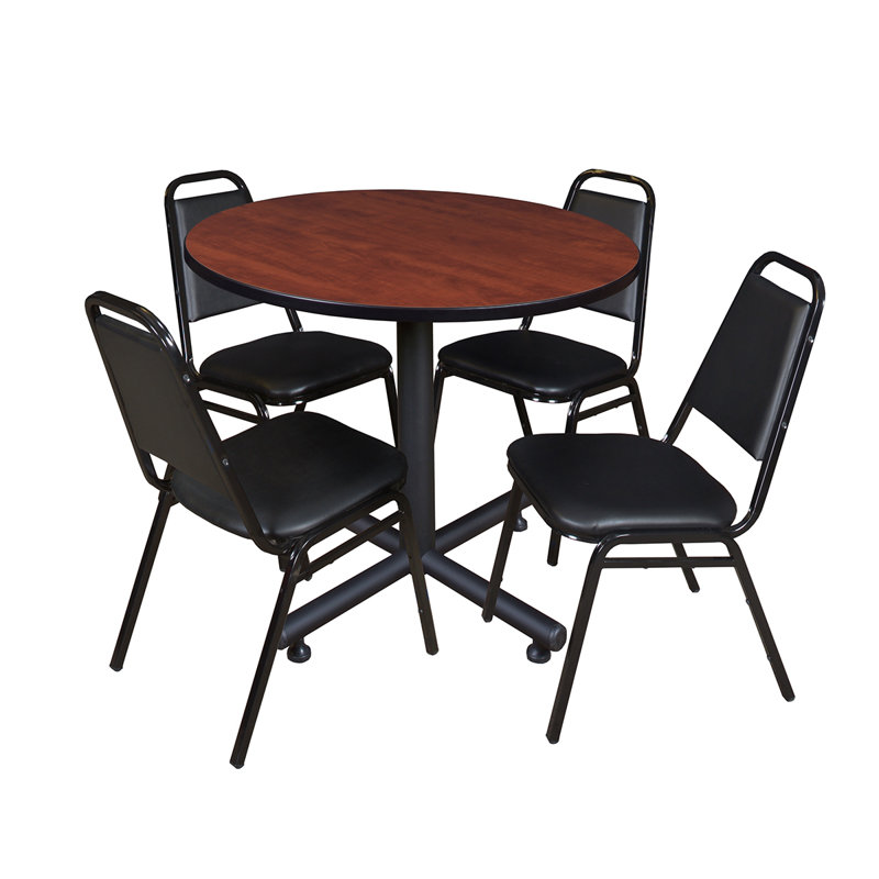 Table de salle à manger Nicklo, Stratifié cerise, 29" H x 36" L x 36" W