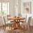 Alvares Extendable Solid Wood Dining Table with Pedestal Base