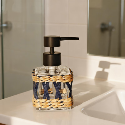 Distributeur d'eau réutilisable en verre transparent