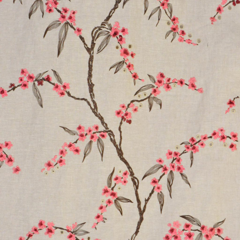 Luxe Floral Fabric, Pink