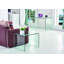 Table de bout 19 po en verre transparent