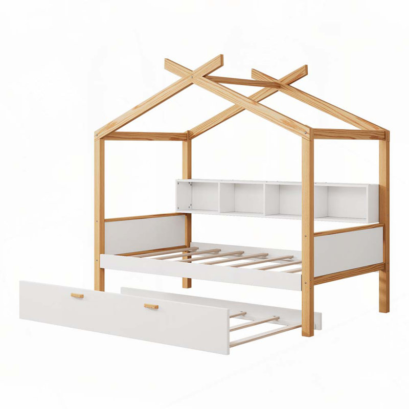 Lit gigogne en bois