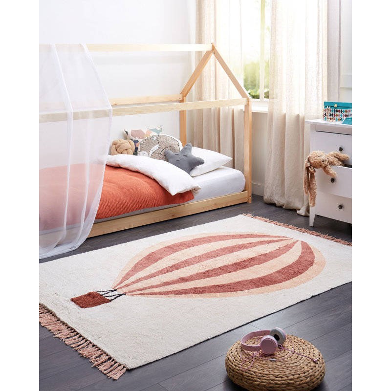 Kimberli Geometric Shapes Cotton Hand Tufted 140cm X 200cm Area Rug