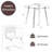 5-Piece Round Glass Top Dining Set-270505039-270151348-270505038