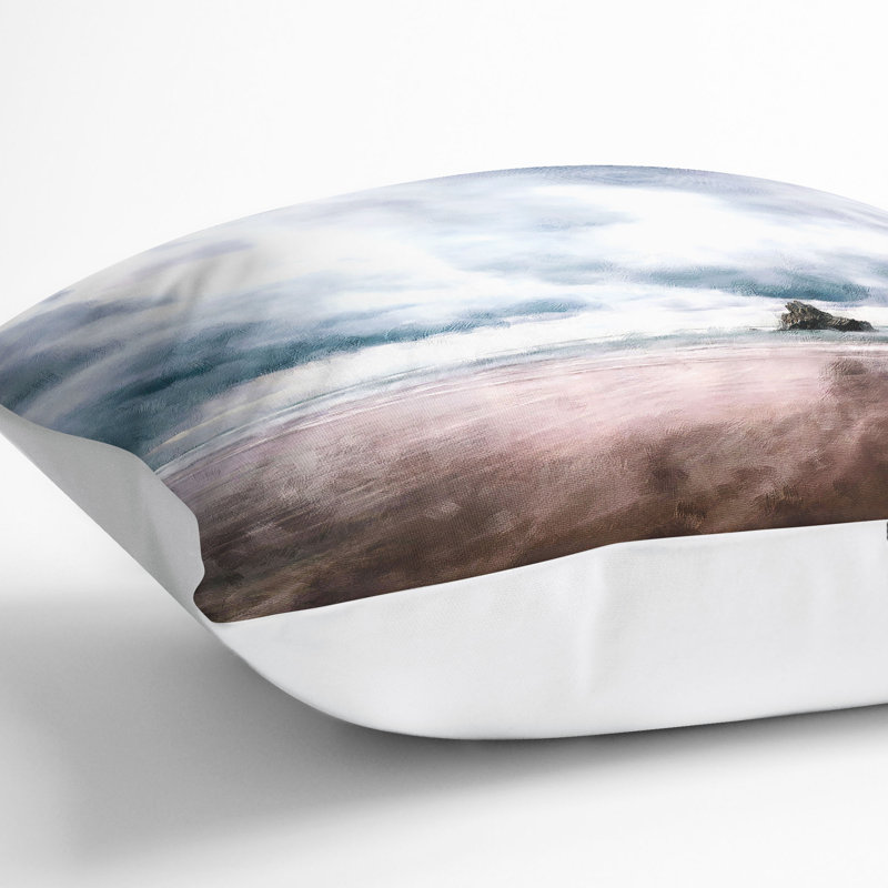 Square Throw Cushion, 55cm H x 55cm W x 20cm D, White