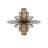 Benjiro 2 - Light Wrought Iron Dimmable Cylinder Chandelier