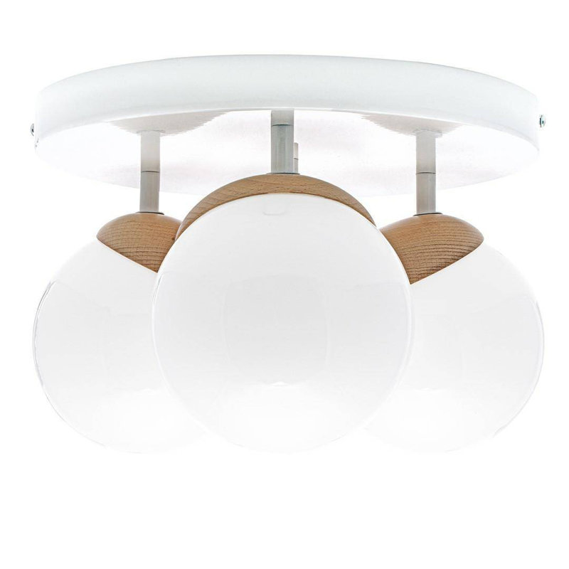 Parette Glass Semi Flush Mount