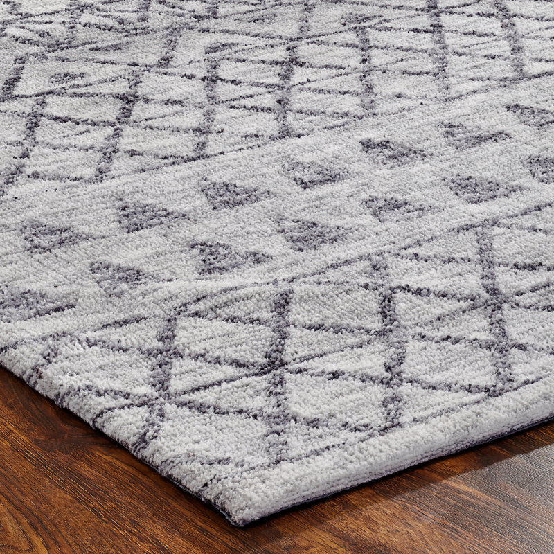 Blue Area Rug, Rectangle 8'6" x 11'6", Vintage Ash