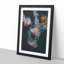 Peach Jellyfish in Abstract - Framed Print-55578518-55578523