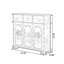Banc de rangement orange en bois manufacturé