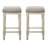Backless Sqaure Counter Stool Set Of 2