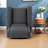 Durable Fabric Recliner, Charcoal Upholstery, Modern Style For Home Comfort