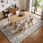 Boho Vinatage Floral Washable Area Rug 5x7 for Living Room-302125899-335512313
