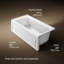 Archer® Alcove Bath with Bask Heated Surface, Integral Apron, Tile Flange-795335-74703780