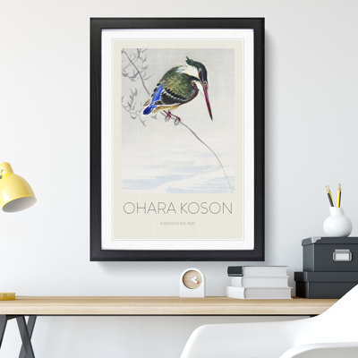 A Kingfisher by Ohara Koson - Picture Frame Painting