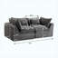 Canapé modulaire surdimensionné de 74,8 po de large avec canapé modulaire à 2 places True Relax Comfy-995307180