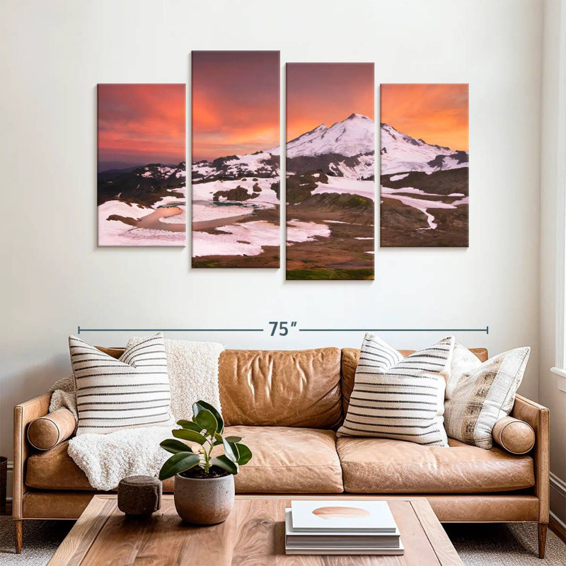 Alvord Snowcapped Mount Baker, 42" H x 68" W
